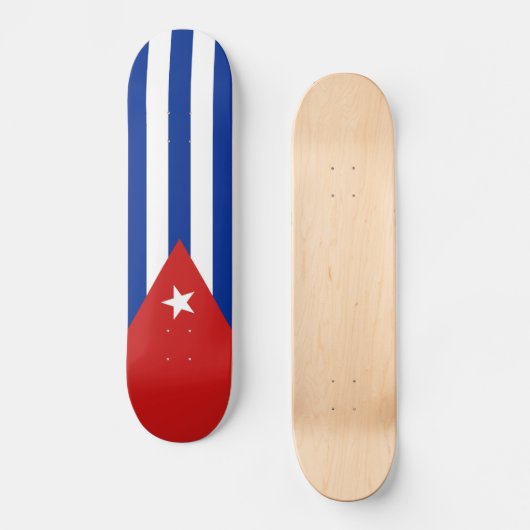 Skateboard Drapeau Cuba (Recto)