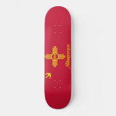 Skateboard Drapeau d'Albuquerque (Nouveau-Mexique) (Recto)