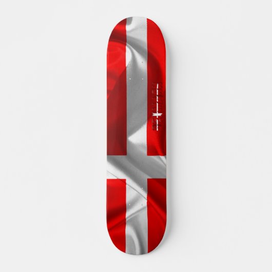 Skateboard Drapeau danois (Devant)
