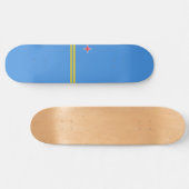 Skateboard Drapeau d'Aruba (Horz)