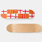 Skateboard Drapeau de Barcelone (Horz)