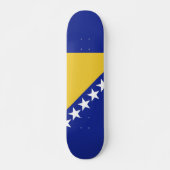 Skateboard Drapeau de Bosnie-Herzégovine (Devant)