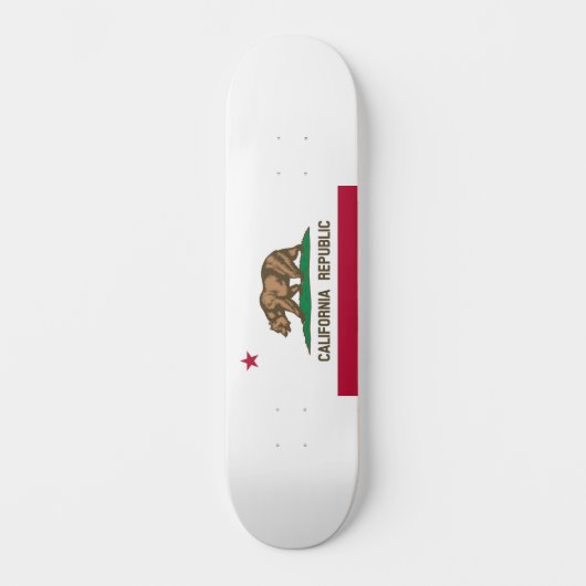 Skateboard Drapeau de Californie (Recto)