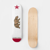 Skateboard Drapeau de Californie - Déconstruit (Recto)