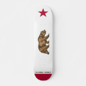 Skateboard Drapeau de Californie - Déconstruit (Devant)