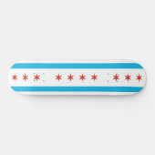 Skateboard Drapeau de Chicago (Horz)