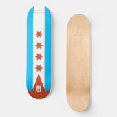 Skateboard Drapeau de Chicago (Recto)