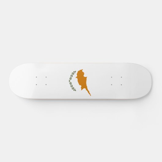 Skateboard Drapeau de Chypre (Horz)