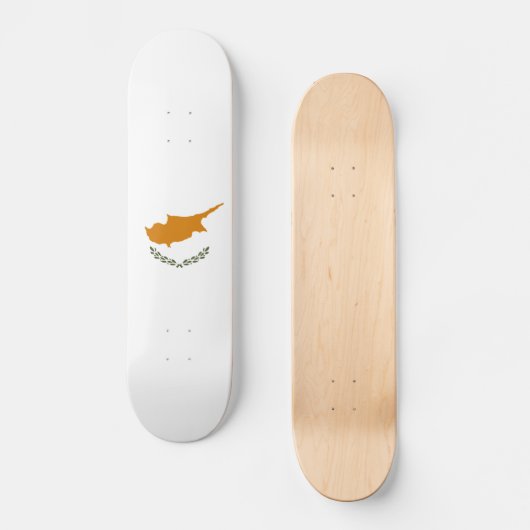 Skateboard Drapeau de Chypre (Recto)