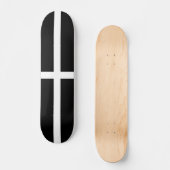 Skateboard Drapeau de Cornouailles (Cornwall) (Comté d'Anglet (Recto)