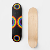 Skateboard DRAPEAU DE COURBE - STRIPES - Bagues de couleurs L (Recto)