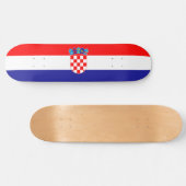 Skateboard Drapeau de Croatie (Horz)