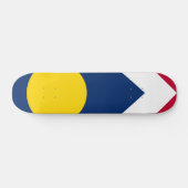 Skateboard Drapeau de Denver, Colorado, USA (Horz)