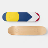 Skateboard Drapeau de Denver, Colorado, USA (Horz)