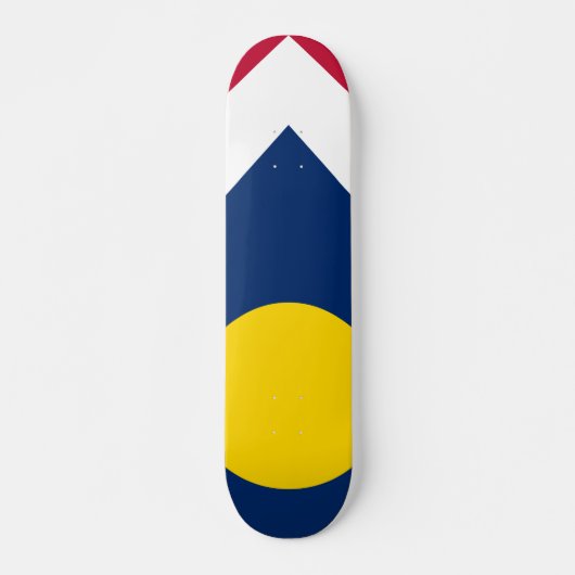 Skateboard Drapeau de Denver, Colorado, USA (Devant)
