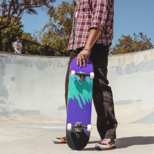 Skateboard Drapeau de fierté Alexigender Abstrait Squiggly Tr