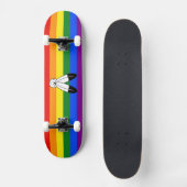 Skateboard Drapeau de fierté bispirituel de SlipperyJoe symbo (Recto)