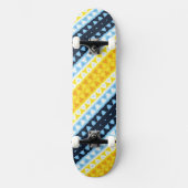 Skateboard Drapeau de fierté BoHo Groovy Géométrique Abstrait (Recto)