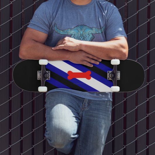 Skateboard Drapeau de fierté de jeu de chiots de SlipperyJoe (Extérieur 3)
