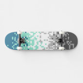 Skateboard Drapeau de fierté frayromantique abstrait pixelisé (Horz)