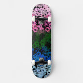 Skateboard Drapeau de fierté Omniromantique Fleuris Mignon Ré (Recto)