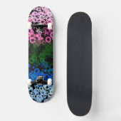 Skateboard Drapeau de fierté Omniromantique Fleuris Mignon Ré (Recto)