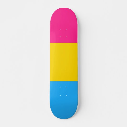 Skateboard Drapeau de fierté Pansexual LGBTQ (Devant)