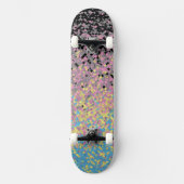 Skateboard Drapeau de fierté polygender pixelisé funky tripan (Recto)