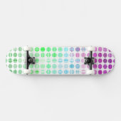 Skateboard Drapeau de fierté Toric abstrait boho éclectique G (Horz)
