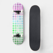 Skateboard Drapeau de fierté Toric abstrait boho éclectique G (Recto)