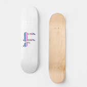 Skateboard Drapeau de fierté trans Chai (Recto)