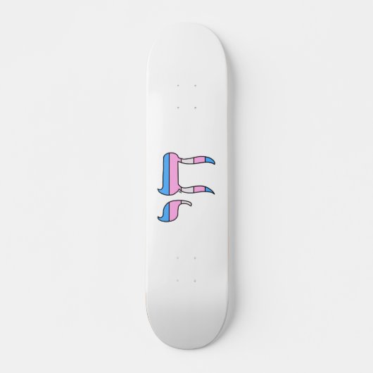 Skateboard Drapeau de fierté trans Chai (Devant)