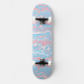 Skateboard Drapeau de fierté trans Trippsy Boho Groovy Bandes (Recto)