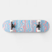 Skateboard Drapeau de fierté trans Trippsy Boho Groovy Bandes (Horz)