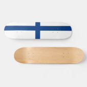 Skateboard Drapeau de Finlande (Horz)