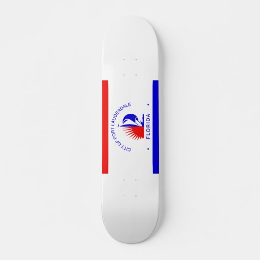 Skateboard Drapeau de Fort Lauderdale, Floride (Devant)