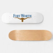 Skateboard Drapeau de Fort Worth (Texas) (Horz)