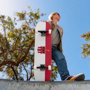 Skateboard Drapeau de Gibraltar
