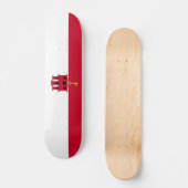 Skateboard Drapeau de Gibraltar (Recto)