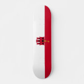 Skateboard Drapeau de Gibraltar (Devant)