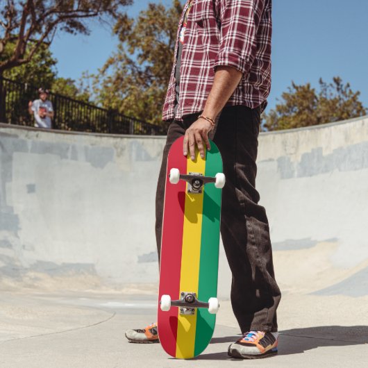 Skateboard Drapeau de Guinée (Extérieur 2)