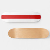 Skateboard Drapeau de la Biélorussie (Rouge et Blanc) (Horz)