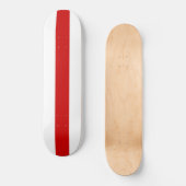 Skateboard Drapeau de la Biélorussie (Rouge et Blanc) (Recto)
