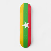 Skateboard Drapeau de la Birmanie (Recto)