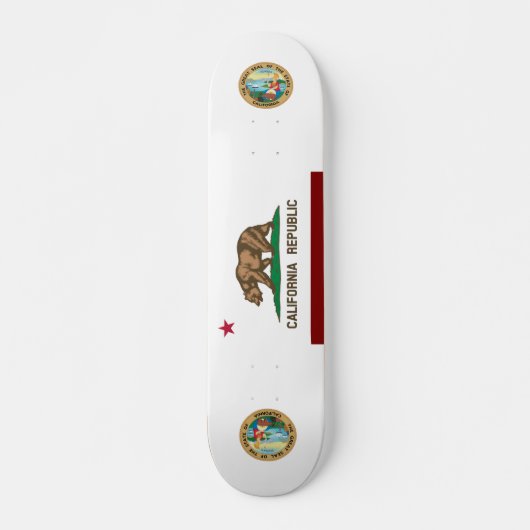 Skateboard Drapeau de la Californie (Devant)