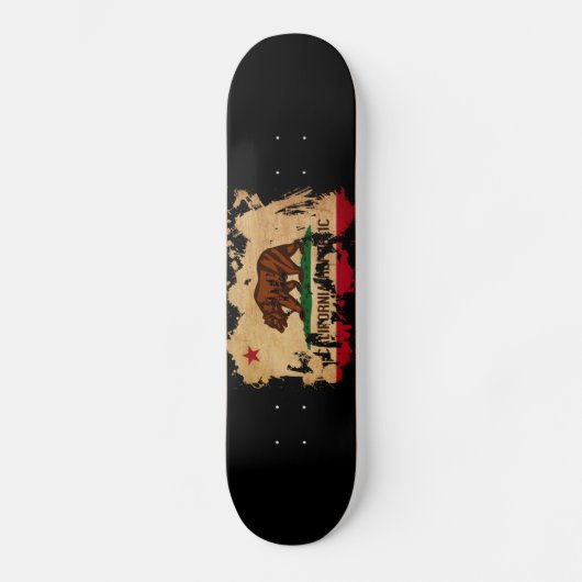 Skateboard Drapeau de la Californie (Recto)