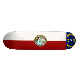Skateboard Drapeau de la Caroline du Nord