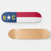 Skateboard Drapeau de la Caroline du Nord (Horz)