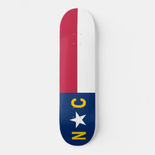 Skateboard Drapeau de la Caroline du Nord