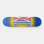Skateboard Drapeau de la Colombie-Britannique - CND (Horz)